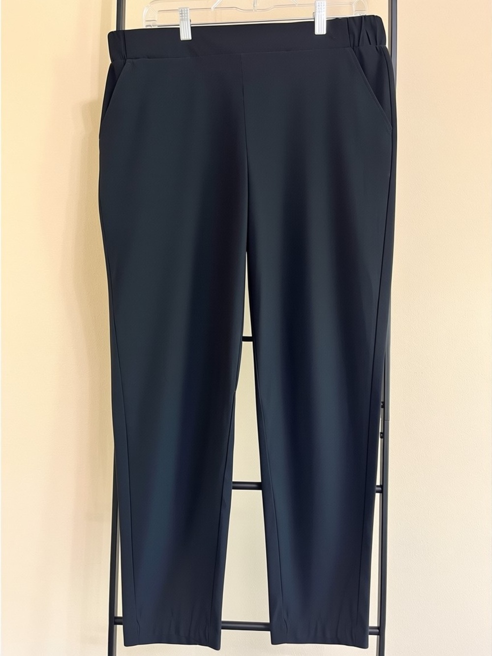 Modern Ambition Black Recycled Nylon Elastic Waist Pants XL